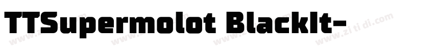 TTSupermolot BlackIt字体转换